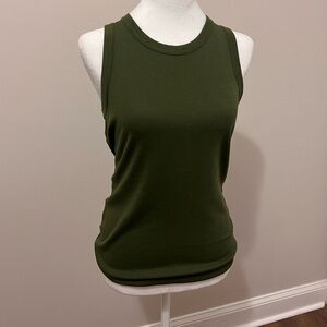 Old Navy Scoop Neck Fitted Green Tank